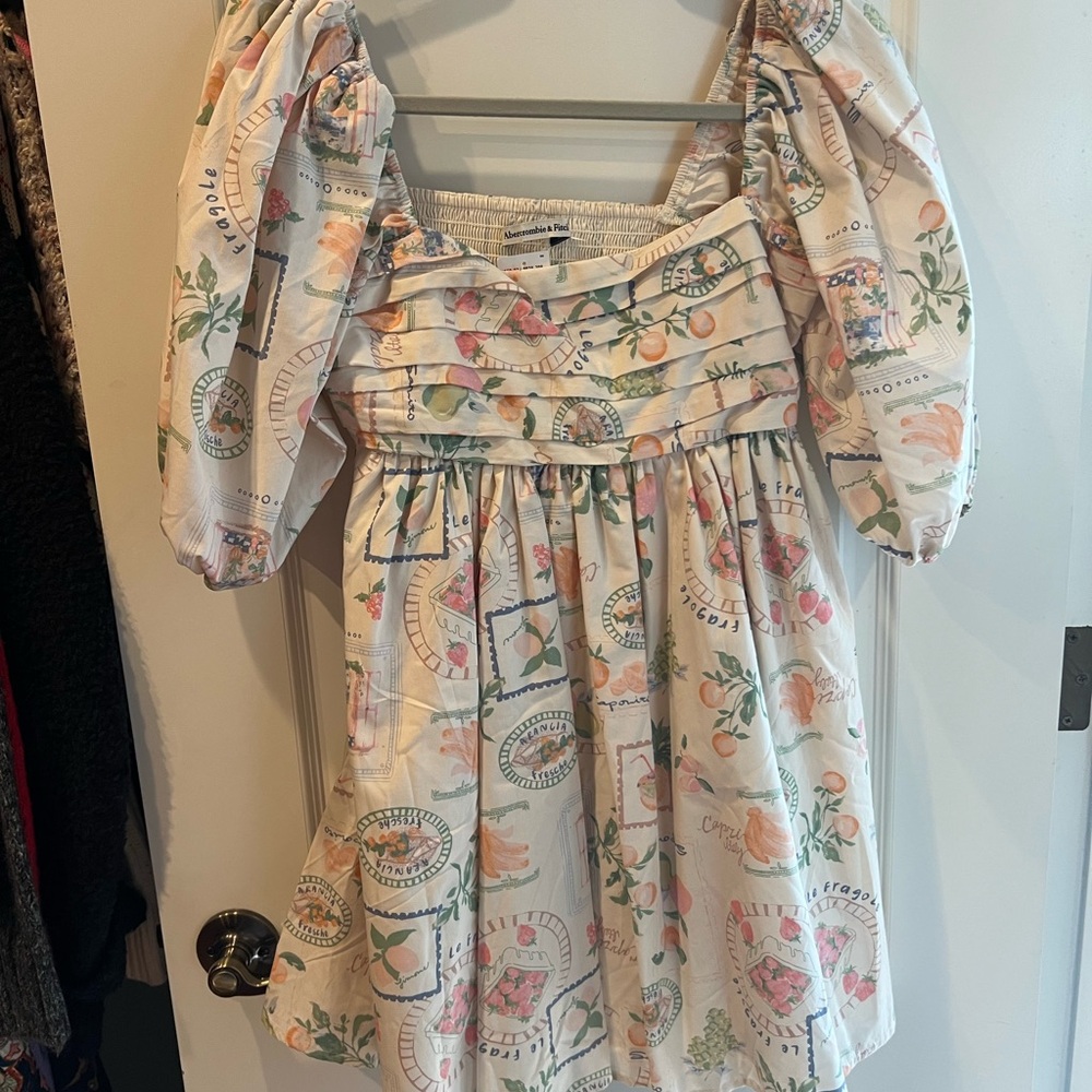 SOLD SOLD Abercrombie & Fitch Pink Ruched Tiered Sundress
